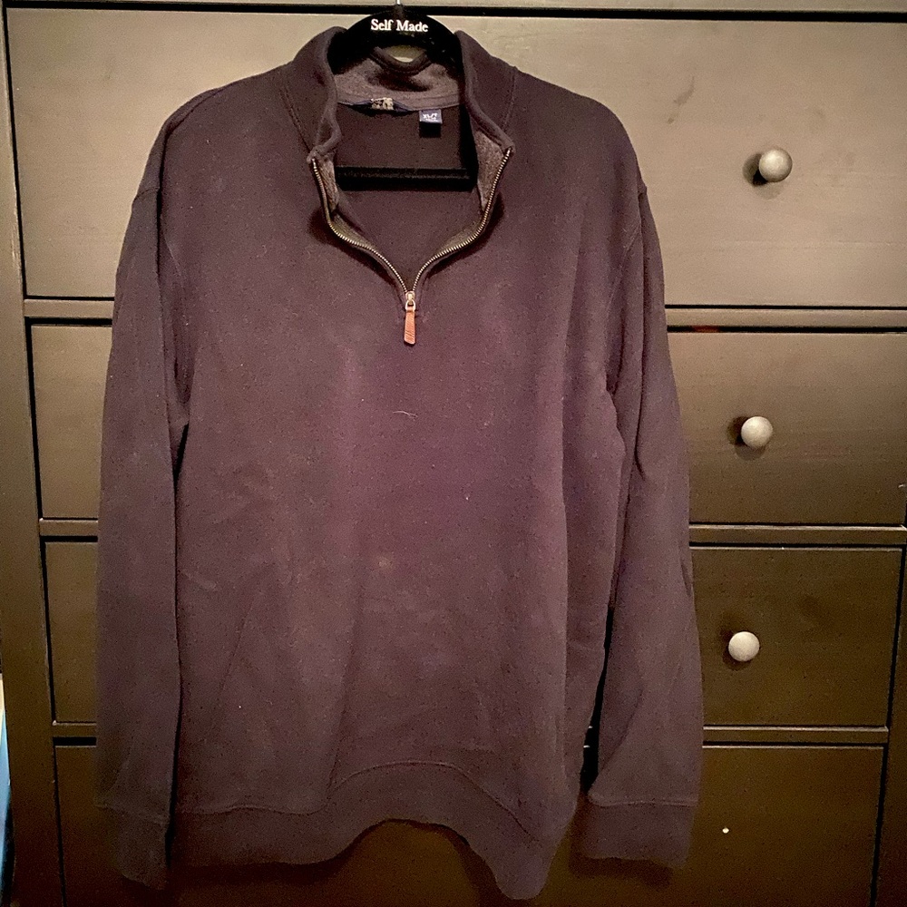 Men’s zip sweater, black, size XL